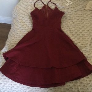 maroon homecoming dress!